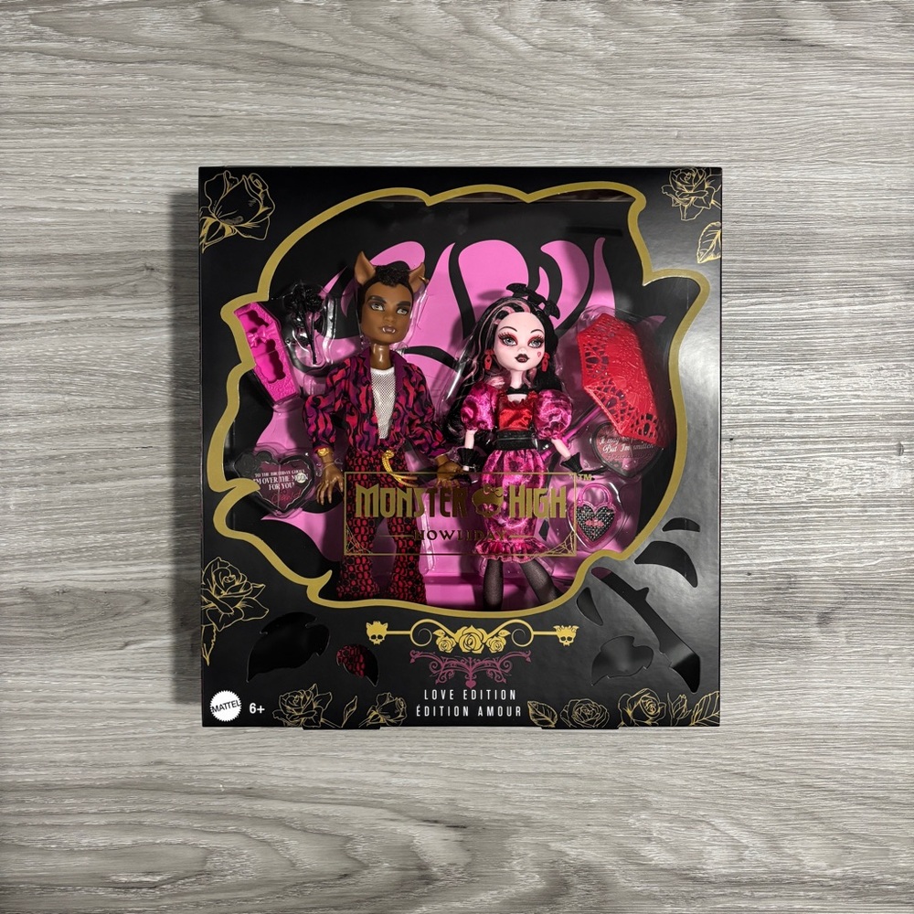 Monster High Howliday Love Edition Clawd and Draculaura New In Box